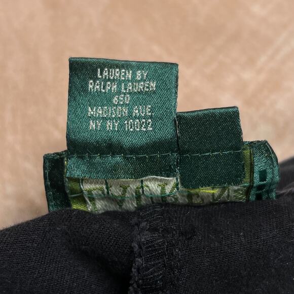 Lauren Ralph Lauren Black High Waisted Wide Leg Shorts Women's 4 Summer Preppy - Picture 5 of 6